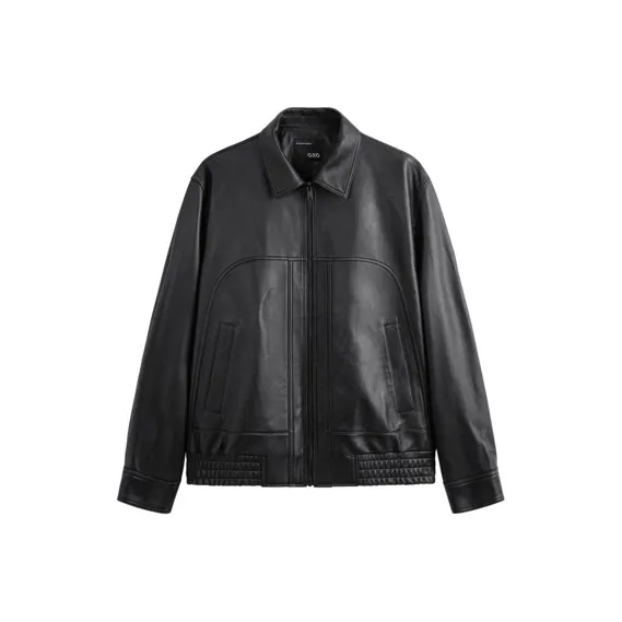 GXG Черные Мужские Кожаные Куртки