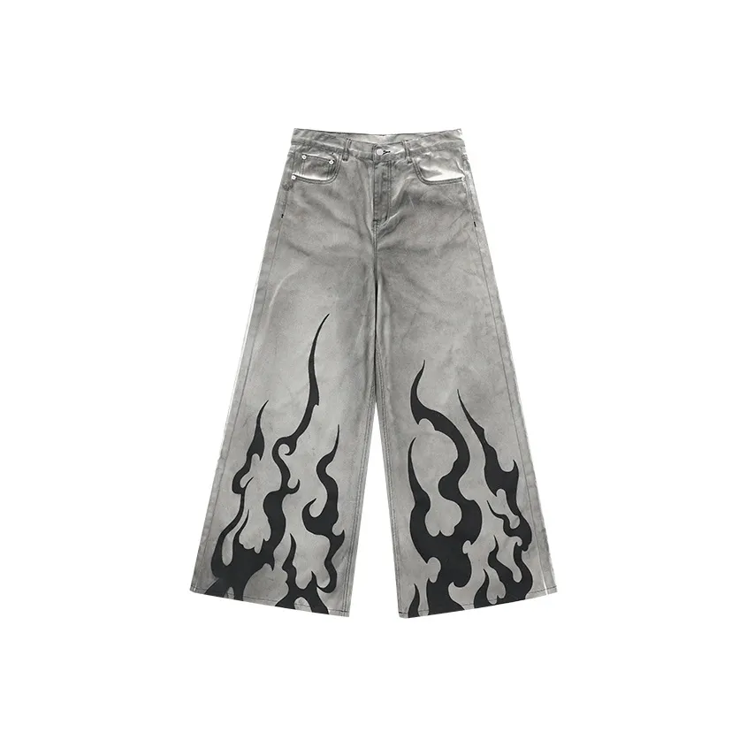 BTW Светло-серые Унисекс Джинсы