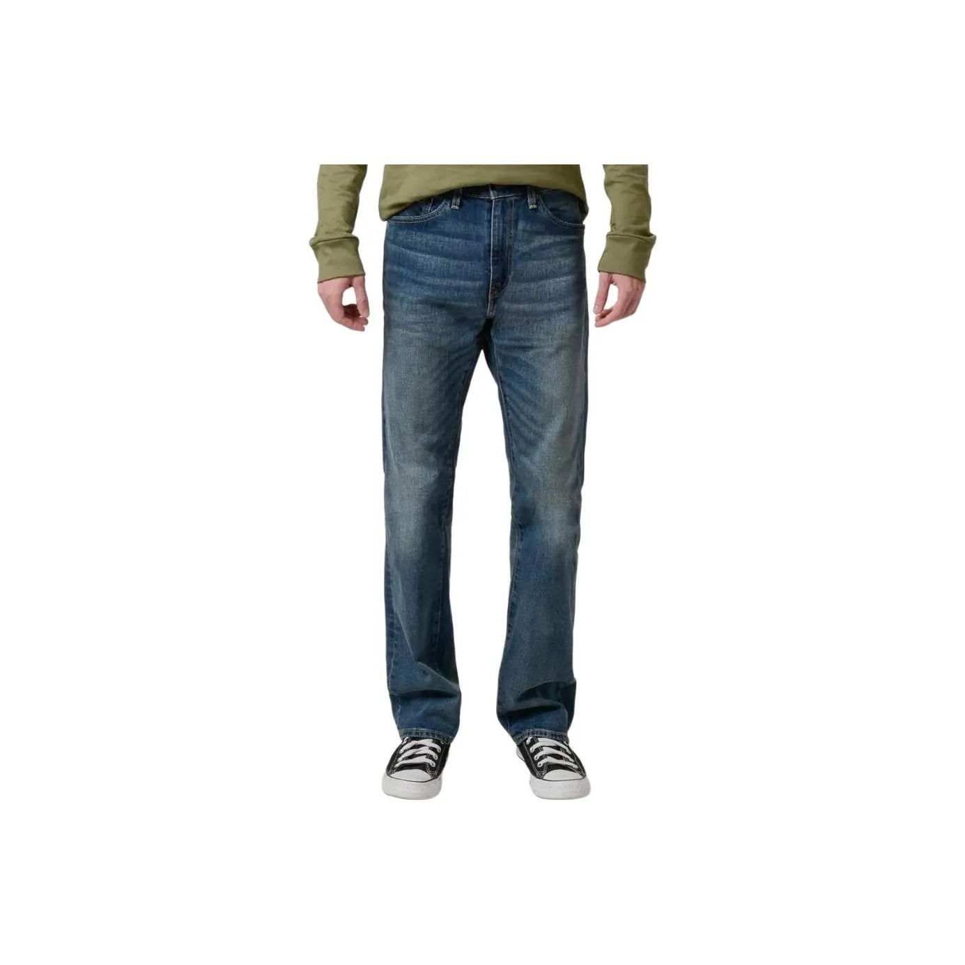 Levis Medium Blue Men's Jeans Левис Средне-синие Мужские Джинсы