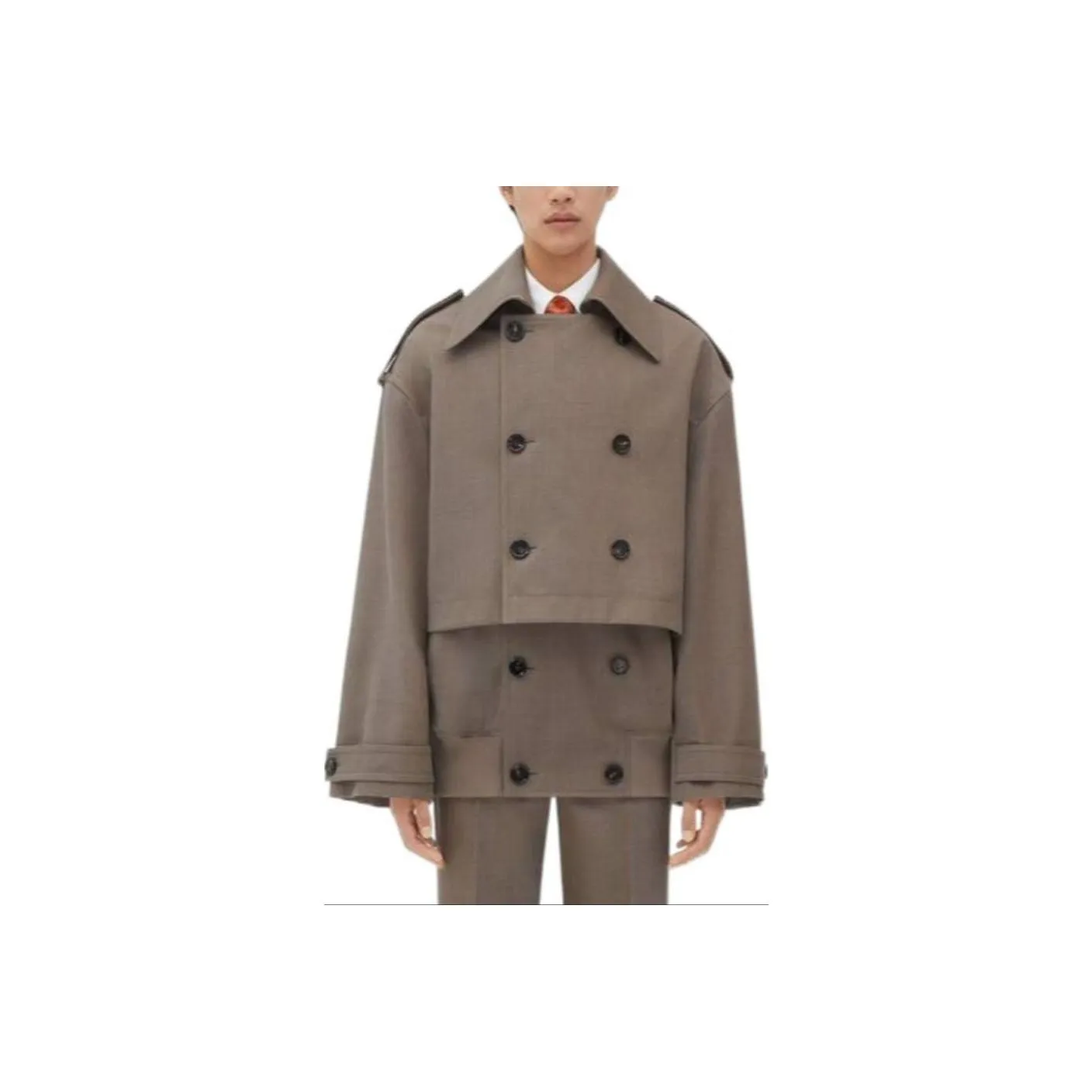 Bottega Veneta FW23 Trench Coat Men's Light Umber