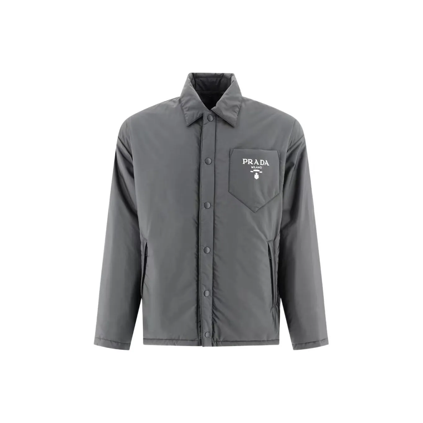PRADA Puffer Jackets Men's Gray