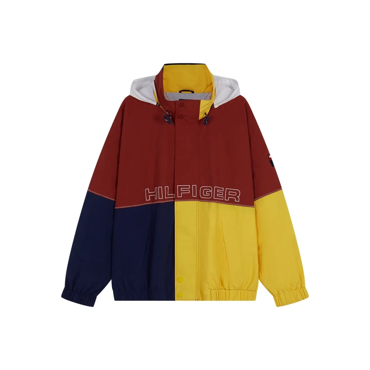 Tommy Hilfiger Press stud Logo print Bomber Jacket