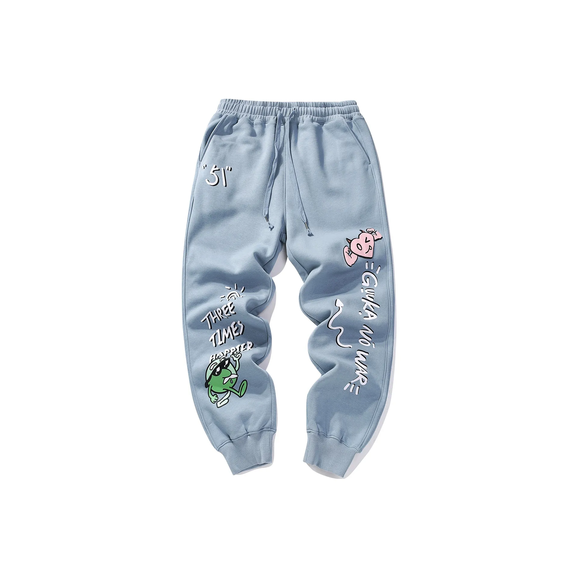 Guuka Knitted Sweatpants Unisex Blue