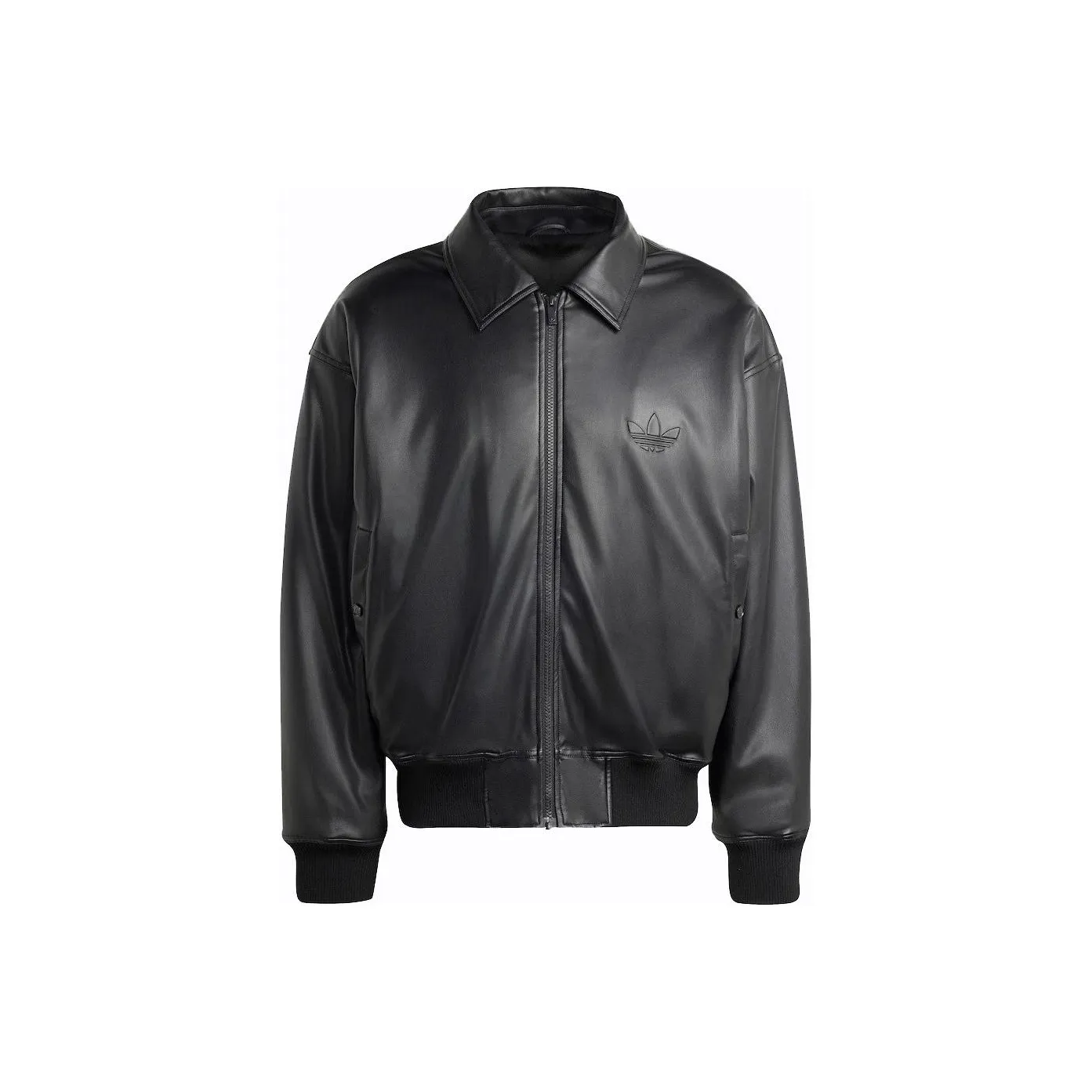 adidas originals Chaqueta Classic Street Embossed Leather Jacket Black