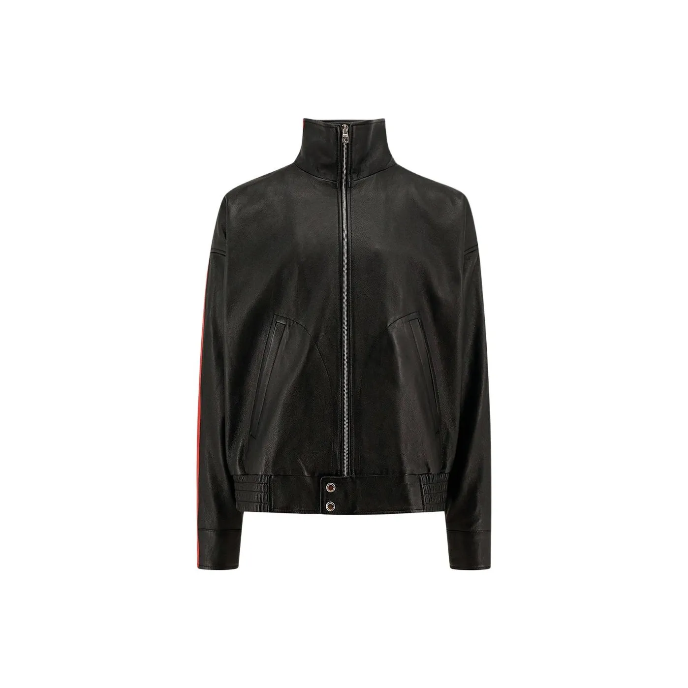 Alexander McQueen Logo Detailed Zip Up Biker Jacket