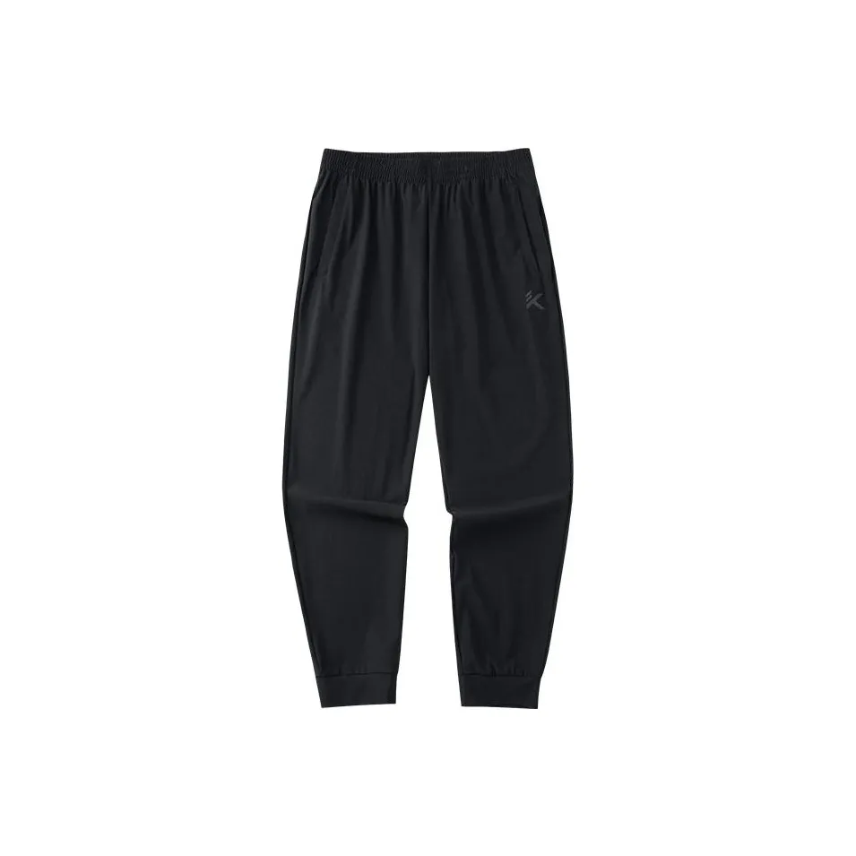 ANTA Basketball Collection Черные Мужские Вязаные Тренировочные Штаны