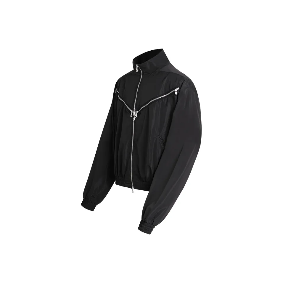 WHISTLEHUNTER Cross Zipper Unisex Jacket