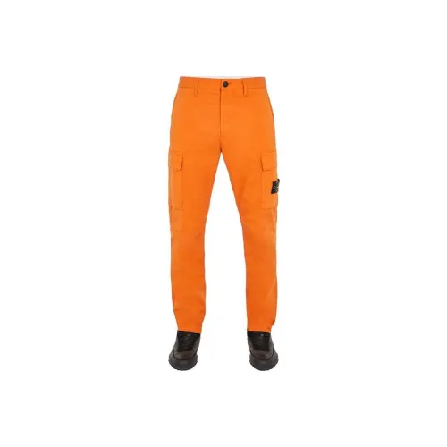 STONE ISLAND Апельсиновые Мужские Брюки Карго