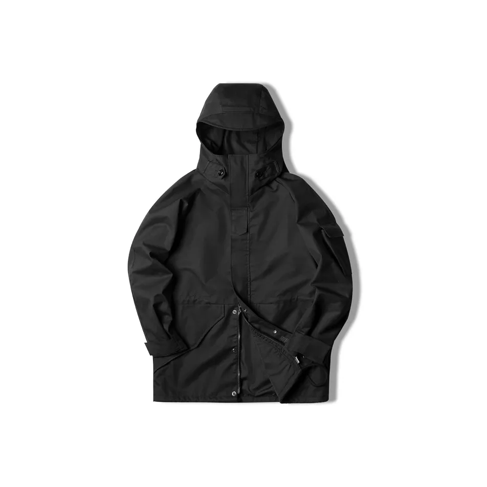 MADEN Trench Coats Men's Black