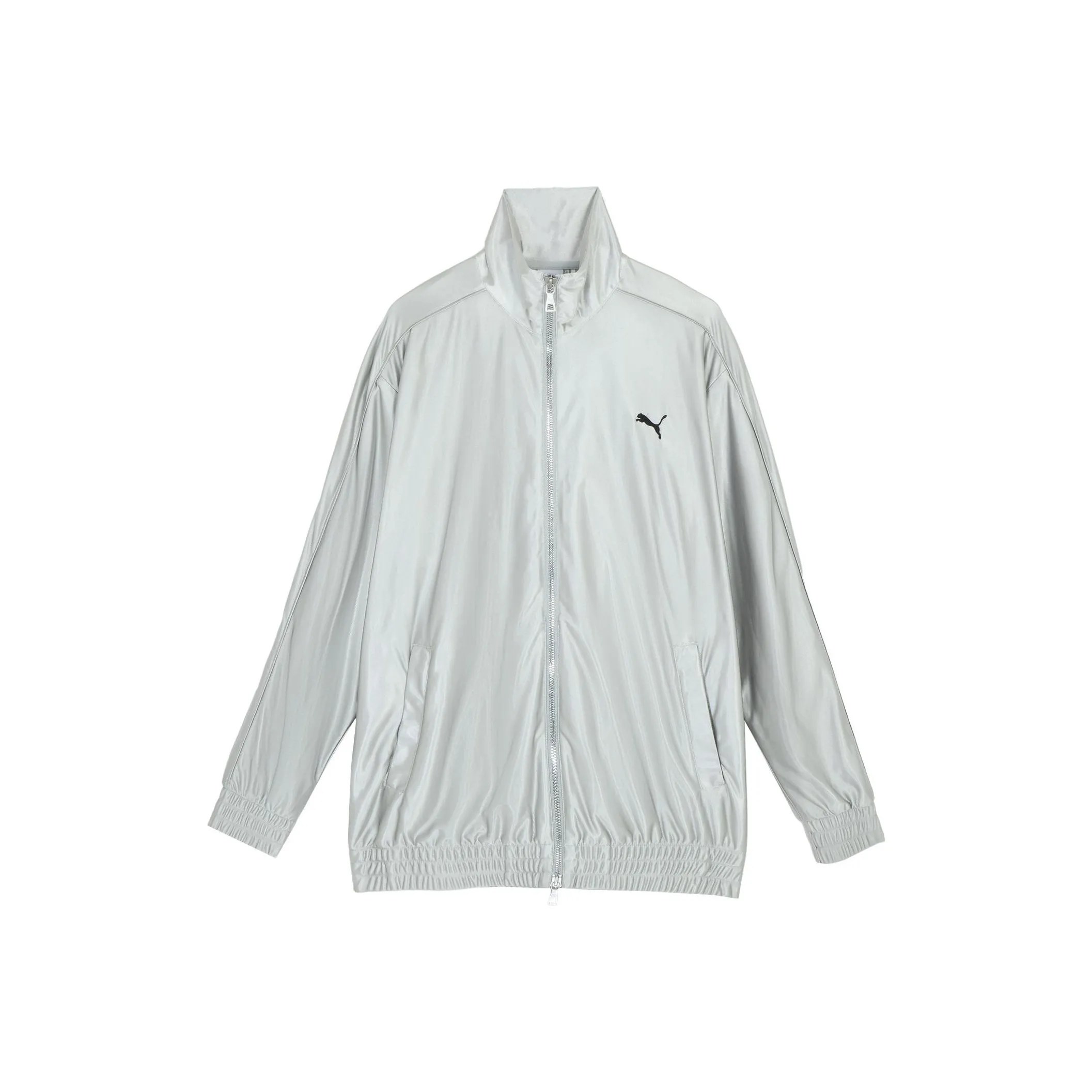 PUMA Borussia Dortmund T7 OVERSIZED Металлик TRACK JACKET Куртки Пальто Unisex Light Серый