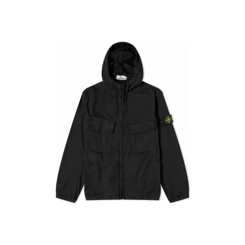 STONE ISLAND Черные Мужские Куртки
