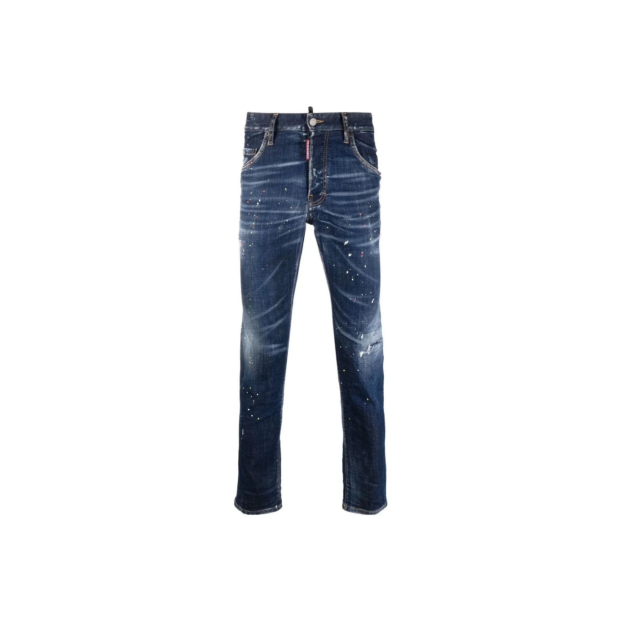 DSQUARED 2 Paint Splatter Printed Skinny Jeans
