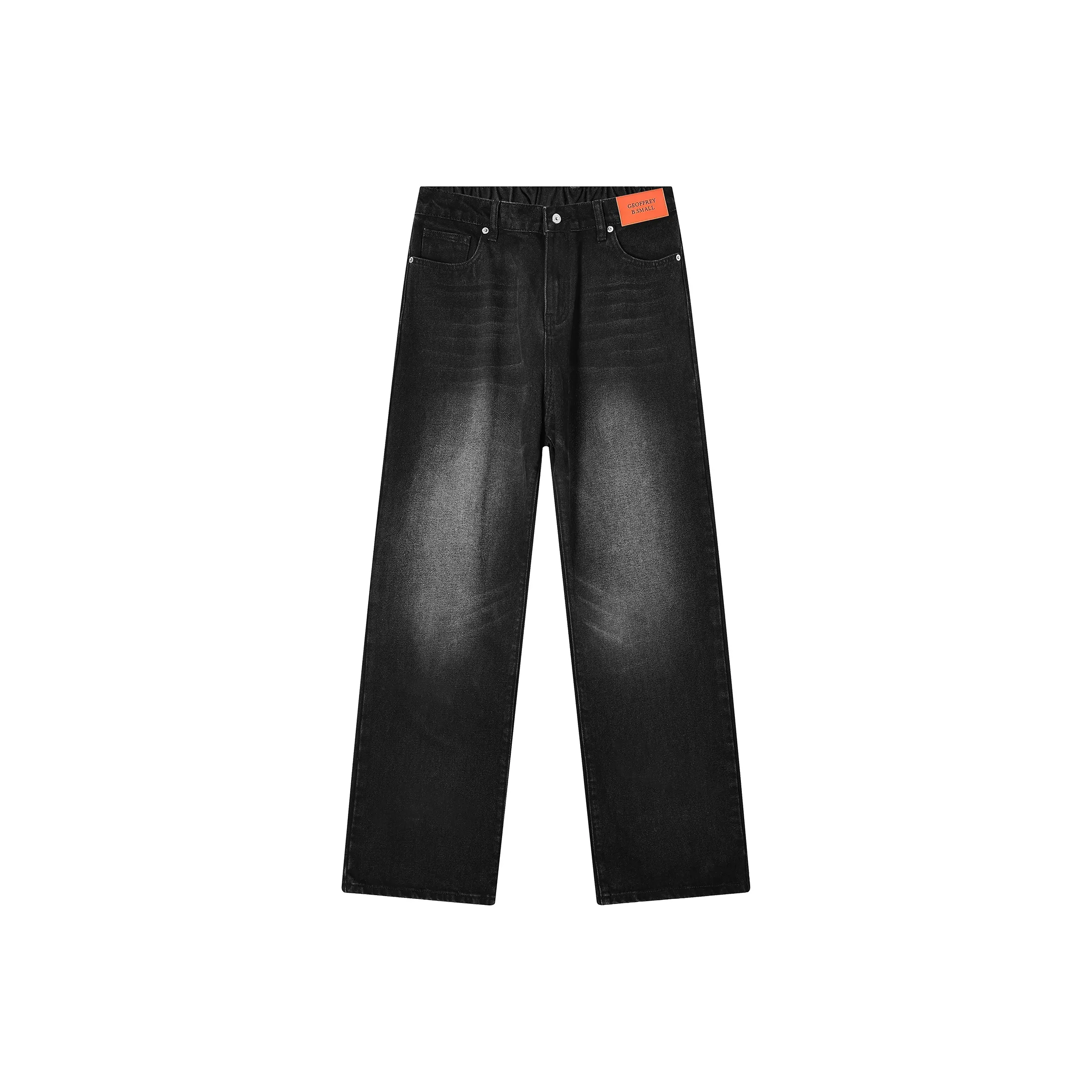GEOFFREY B. SMALL Джинсы Унисекс Выстиранный Черный