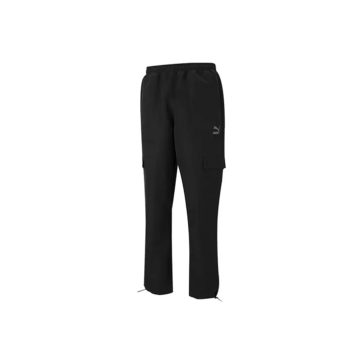 PUMA Вязаные тренировочные брюки мужские черные