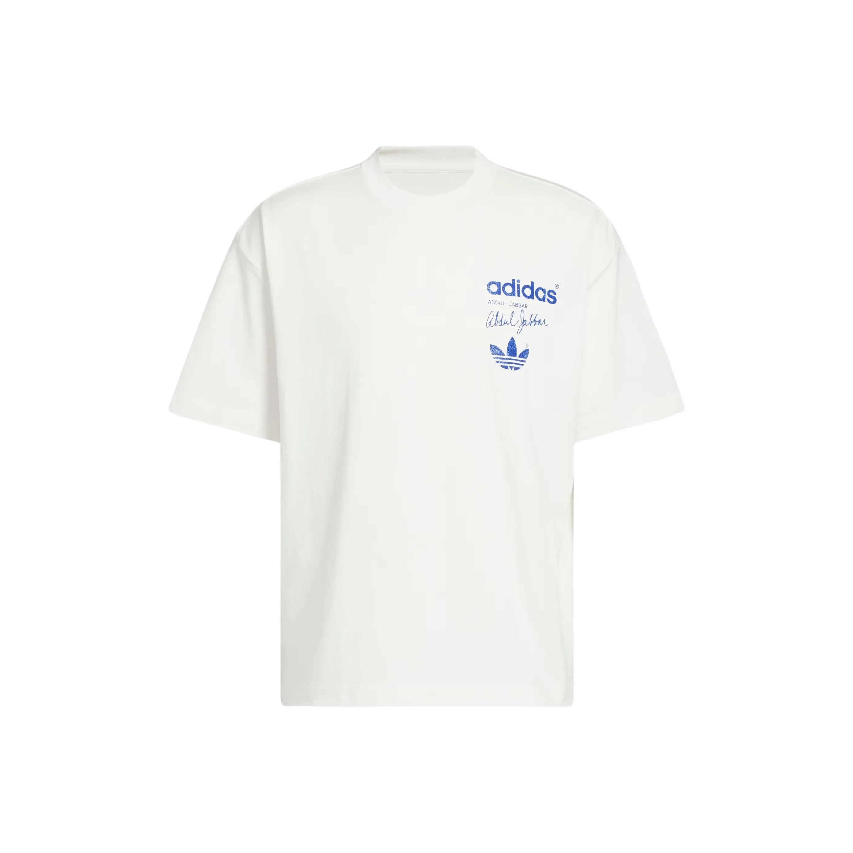 Adidas Originals JABBAR Kareem Skyhook T Рубашка Унисекс Облачный Белый