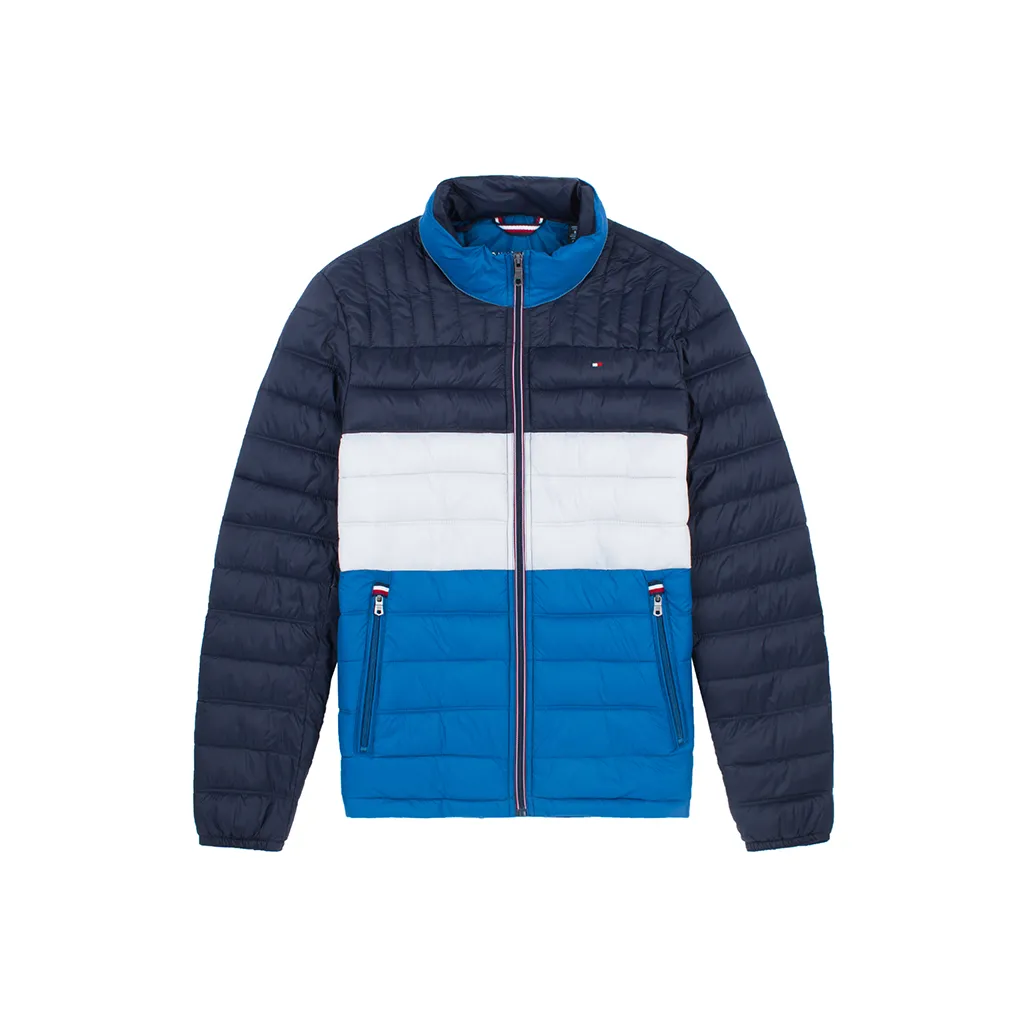 Tommy Hilfiger Хлопковый пуховик Мужской Королевский синий