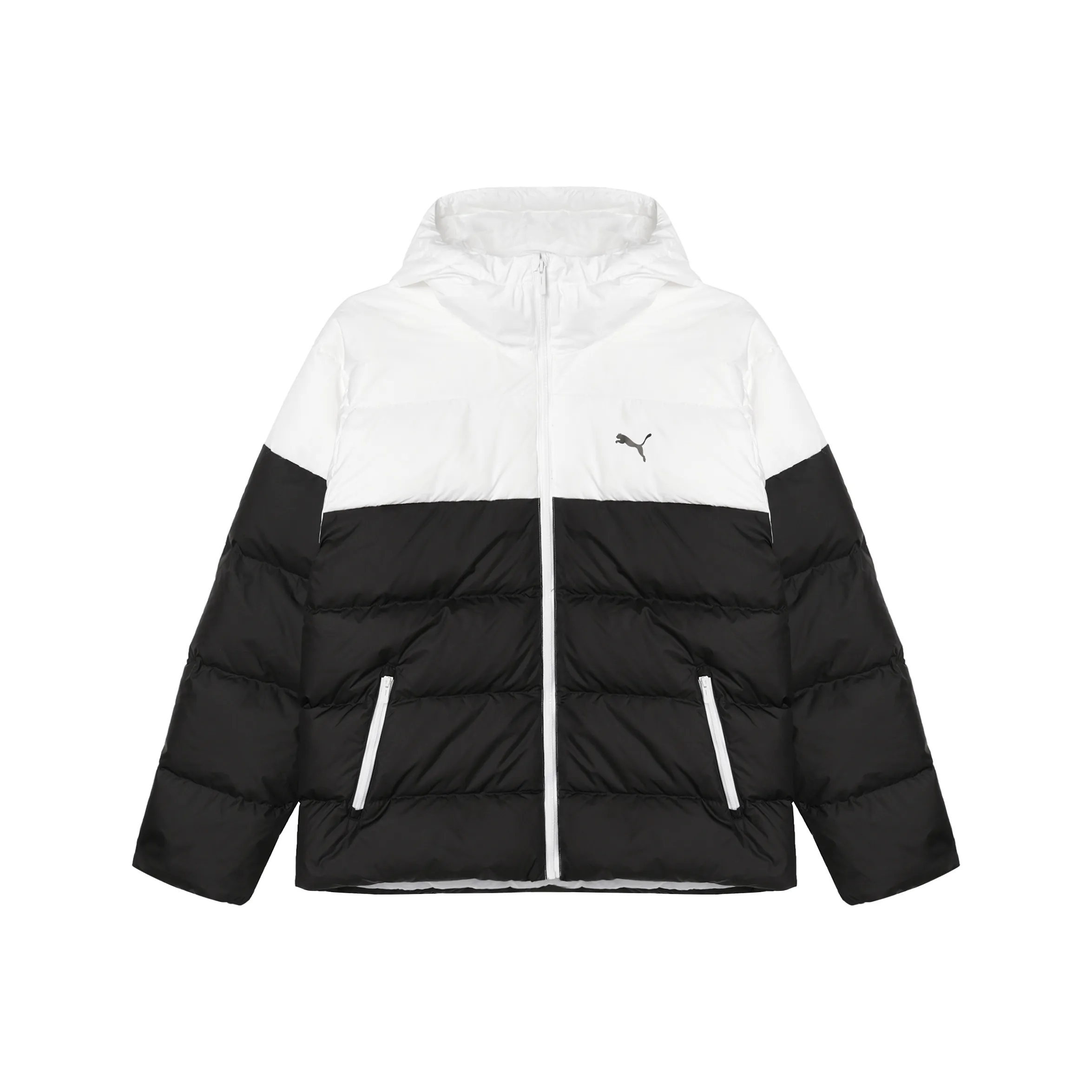 PUMA Пуховик Мужской Черный Белый