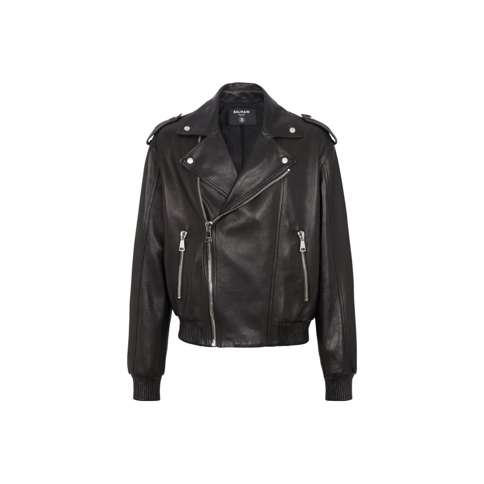 BALMAIN Leather Bomber Jacket