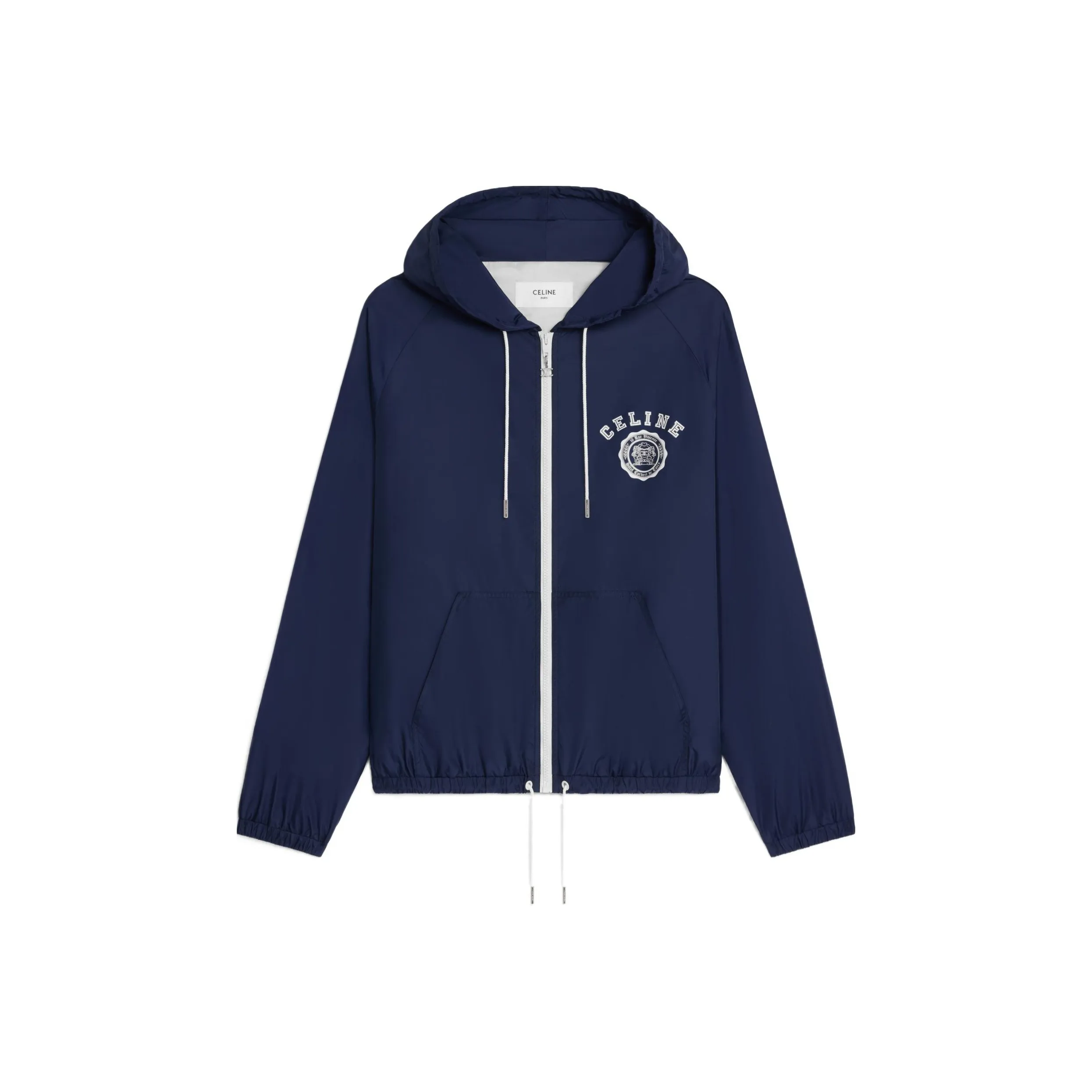 CELINE Blason Windbreaker In Lightweight Nylon