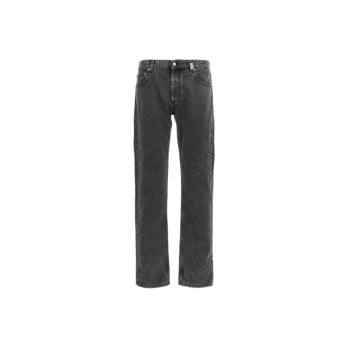 Alexander McQueen Logo Tag Straight Leg Jeans