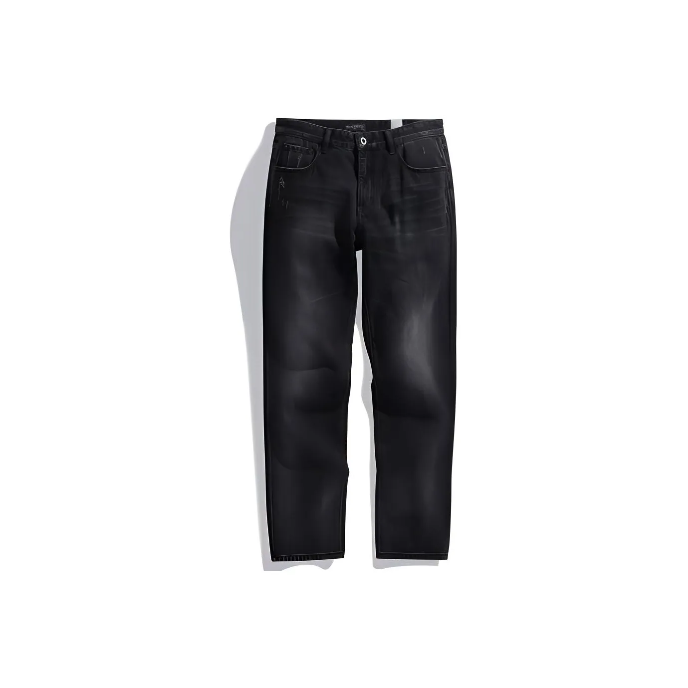 PEACEBIRD MEN Темно-серый 1 Классический прямой крой Мужские Джинсы