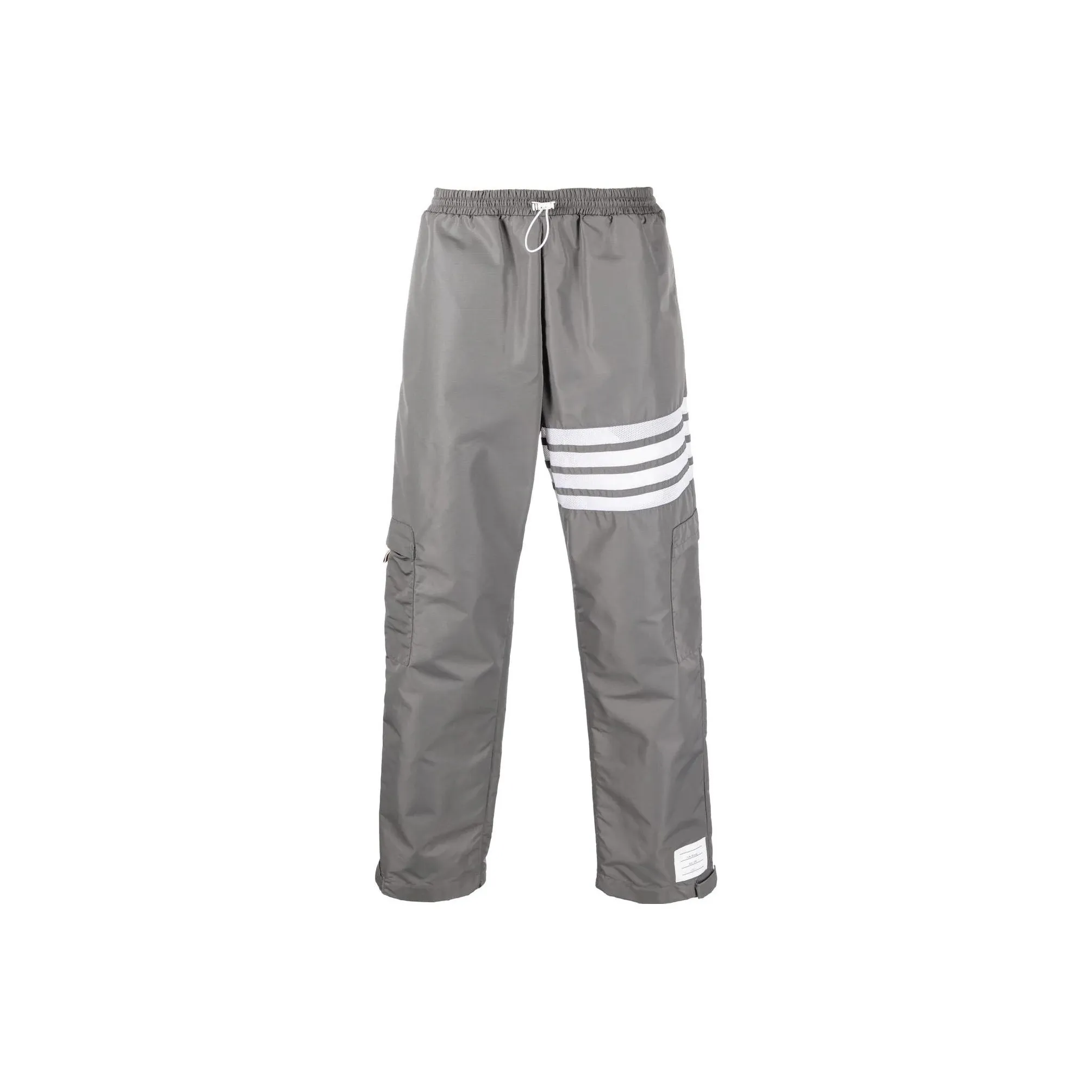 THOM BROWNE High Waist 4 Bar Striped Track Pants