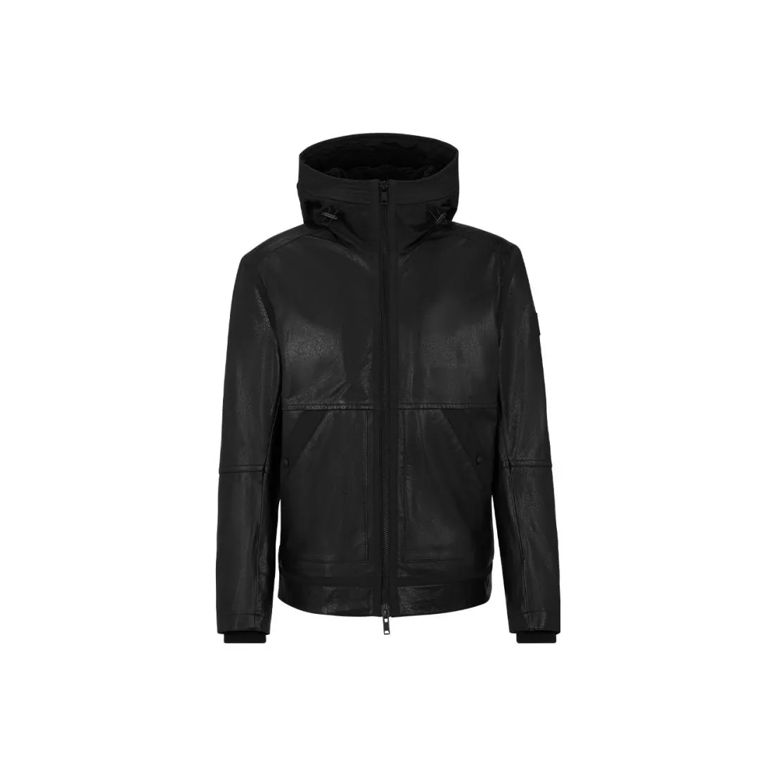 HUGO BOSS FW23 Leather Jacket Men's Black