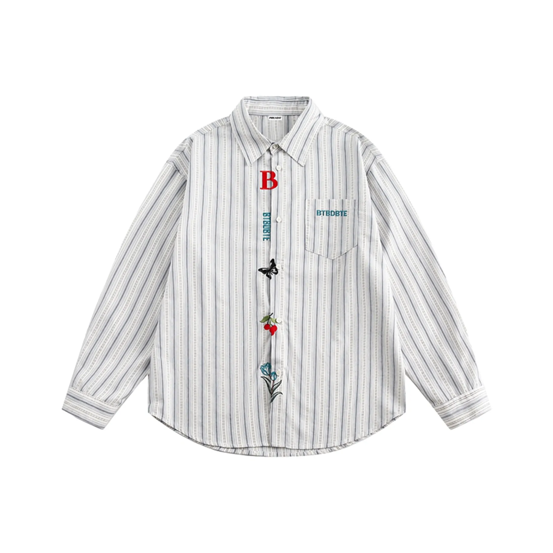 Pirkadat Белая Унисекс Рубашка