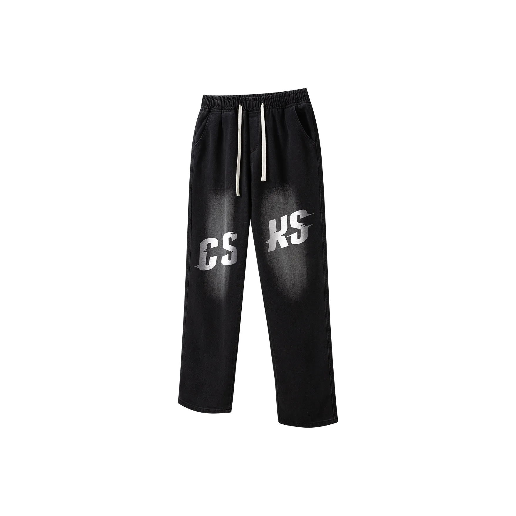 CSKS Jeans Unisex Black Gray Color