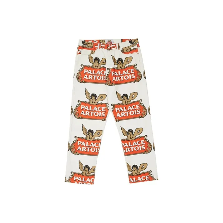 Дворцовый белый унисекс повседневные брюки