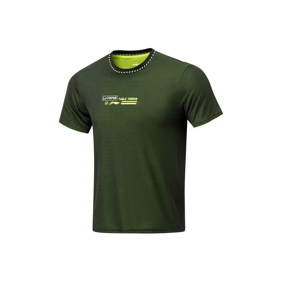 Подкладка Table tennis series T Рубашка Унисекс Армейский зеленый