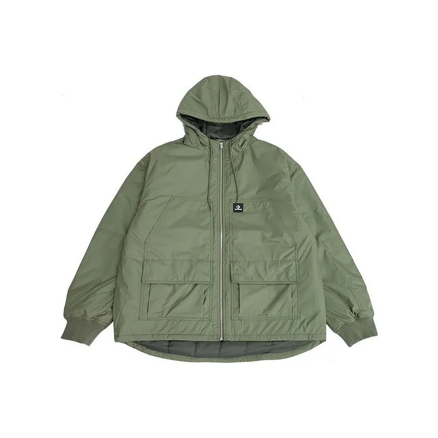 Конверс Хлопковый пуховик Мужской Зеленый