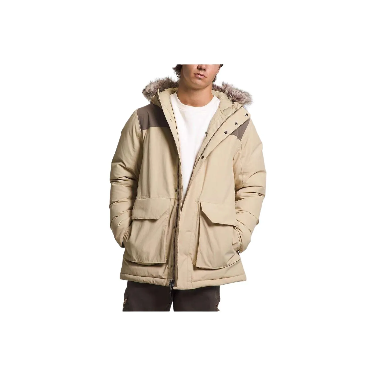 THE NORTH FACE PARKA Пальто Мужское Хаки