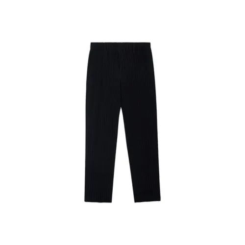 Homme Plissé Issey Miyake Черные Мужские Повседневные Брюки
