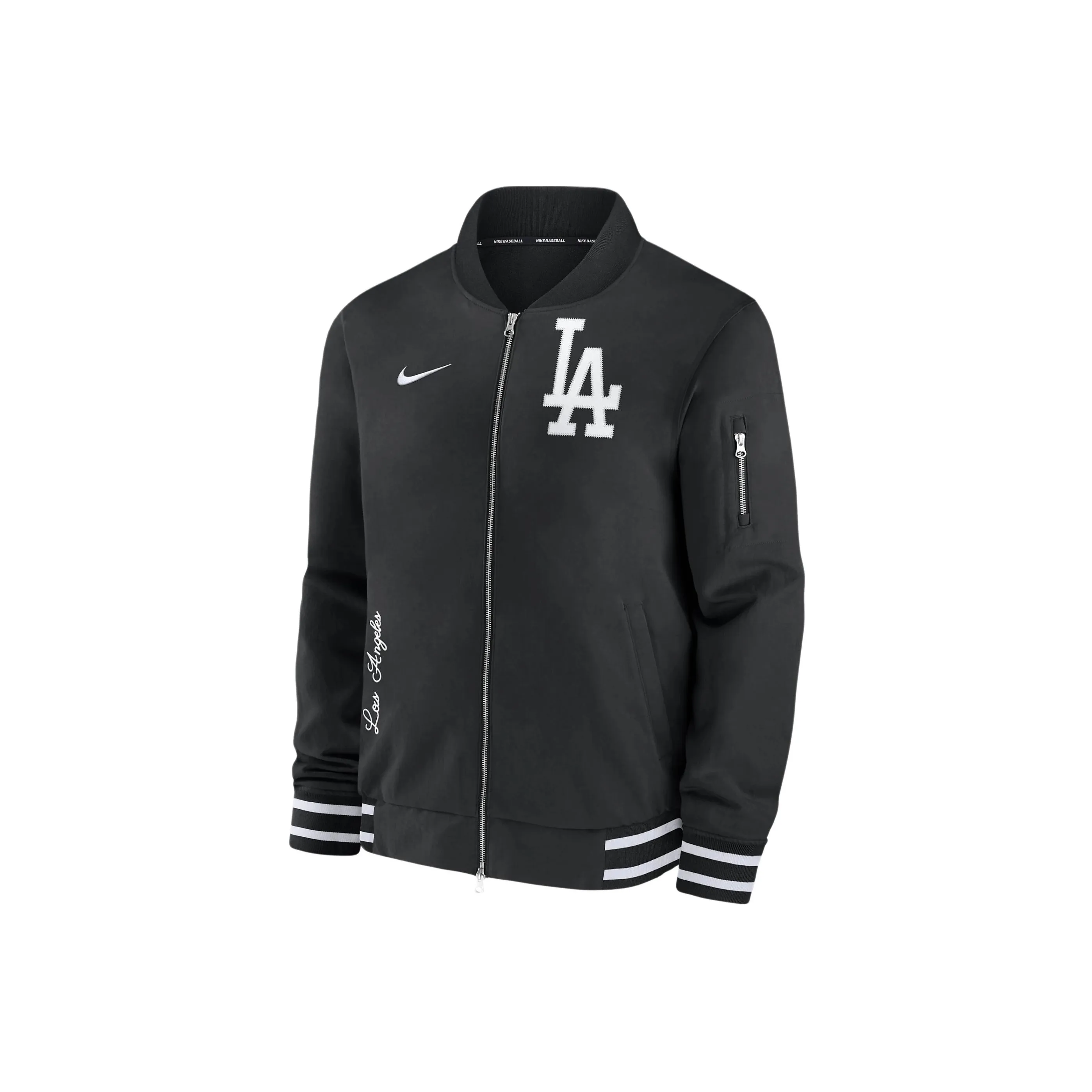 Nike Los Angeles Dodgers Authentic Collection Dugout Men's Nike Mlb Full Zip Bomber Jacket