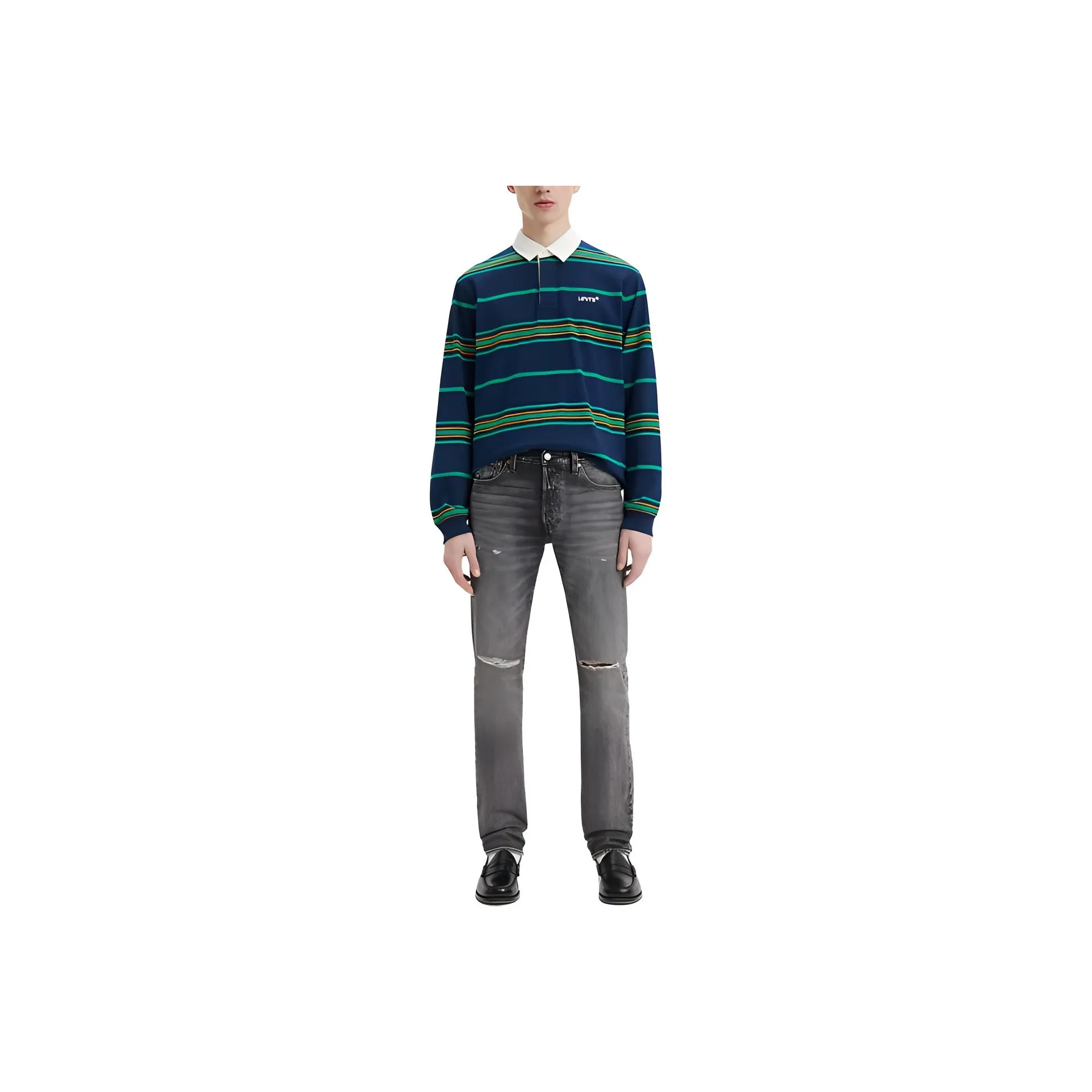 Levis Черный Серый Цвет Мужские Джинсы