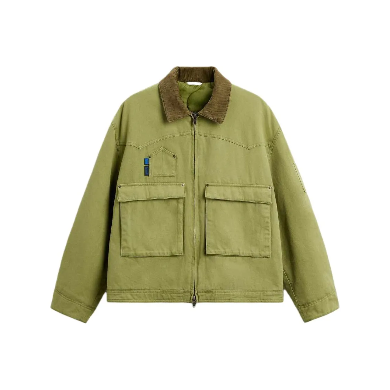 ZARA Куртки и Пальто Мужской Светло-Зеленый