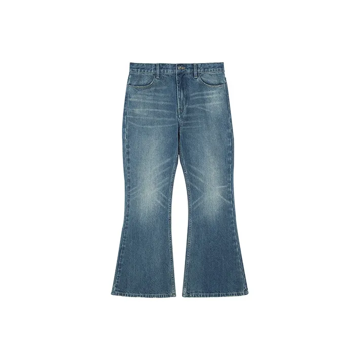 SIMPLE PROJECT Джинсы Унисекс Выстиранный Синий