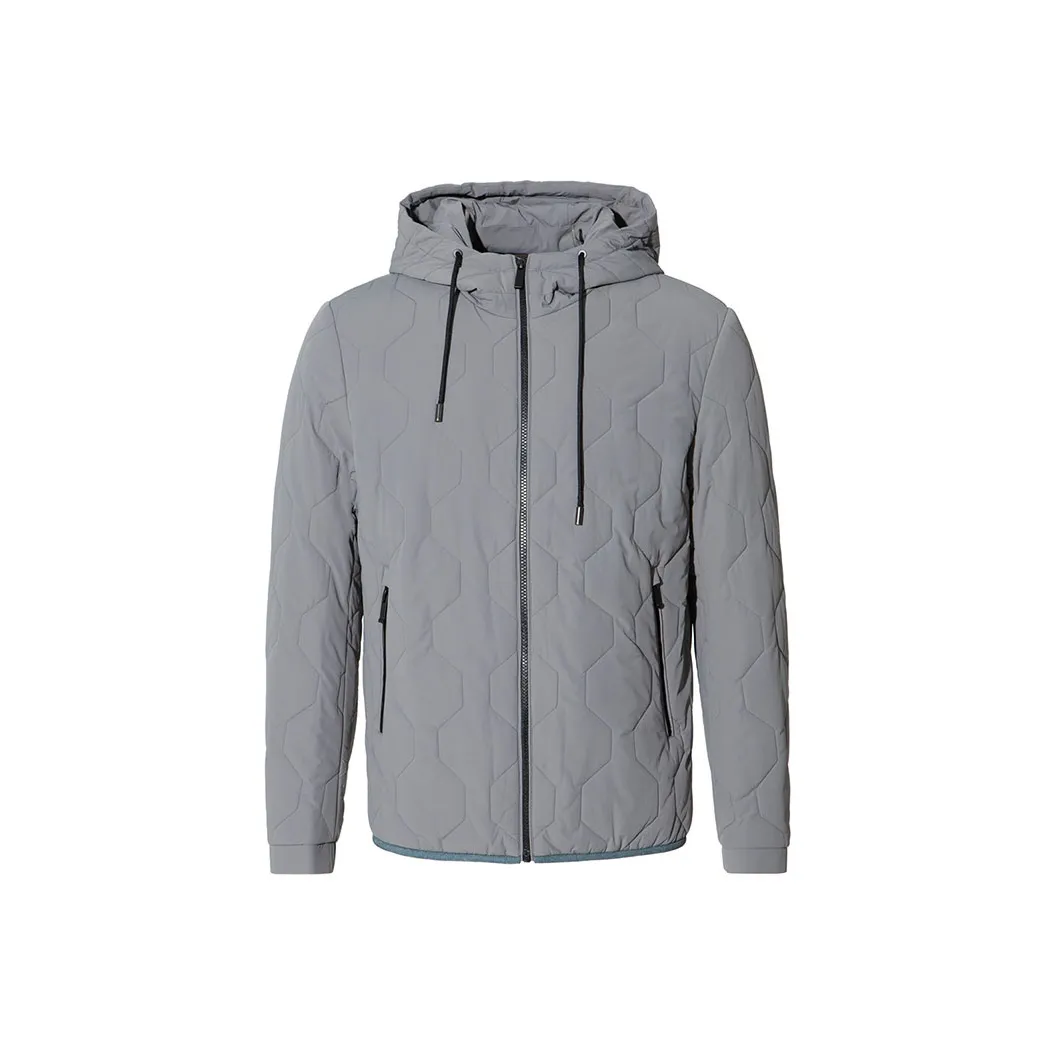 LIU·JO UOMO Хлопковый пуховик Мужской Серый