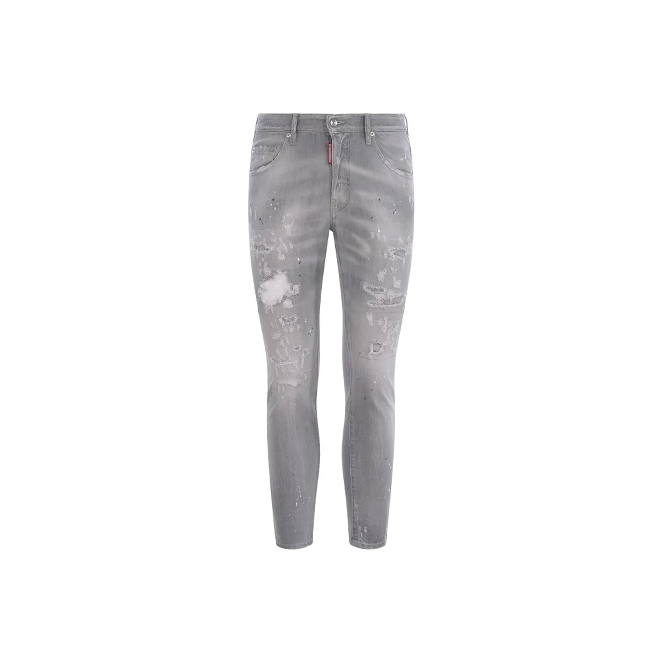 DSQUARED 2 Paint Splatter Detailed Embellished Slim Fit Jeans