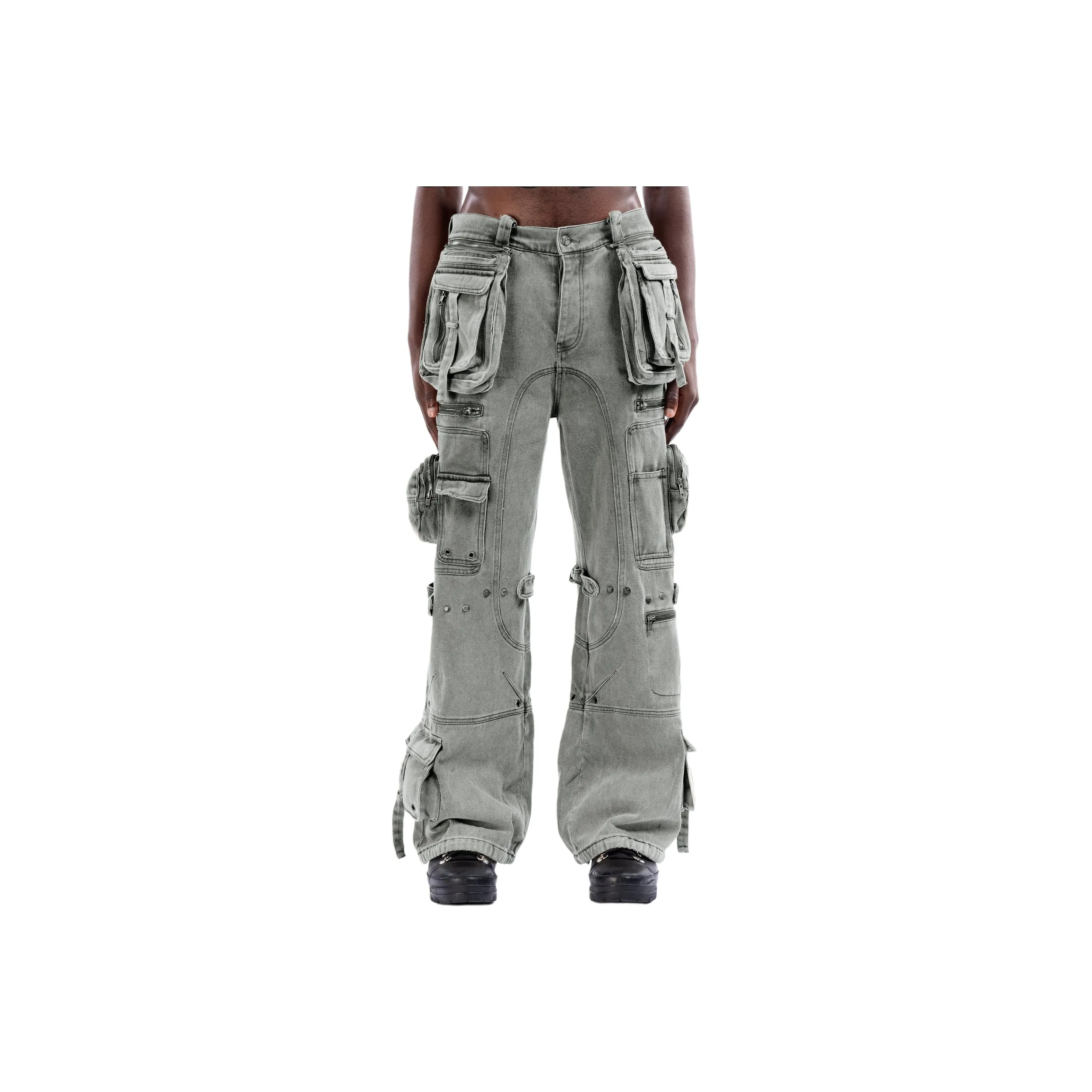 NOFAITH STUDIOS Карго-брюки Унисекс Циан