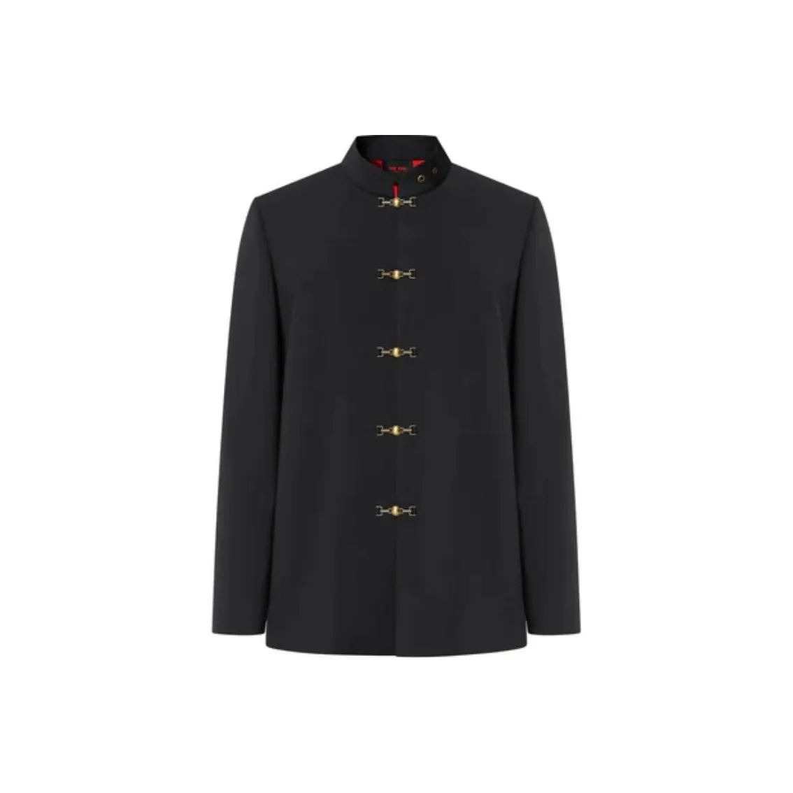 TEAM WANG дизайн 'Wishing YOU Богатство' Знак Змеи Год Костюм Танга Коллекция Черный Унисекс Куртки