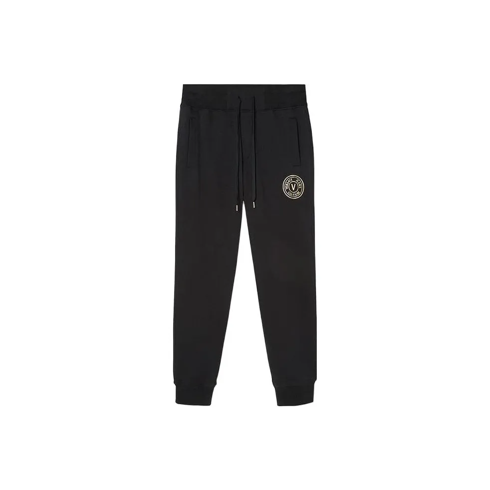 VERSACE JEANS COUTURE Logo embroidered Cotton Track Trousers