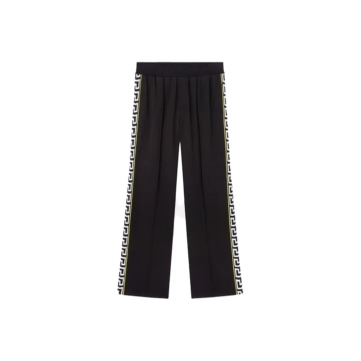 VERSACE Logo Embroidered Straight Leg Track Pants