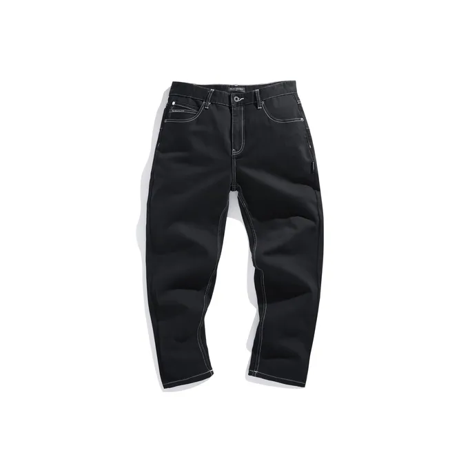 PEACEBIRD MEN Jeans Men's Black 1 Fitted Cone