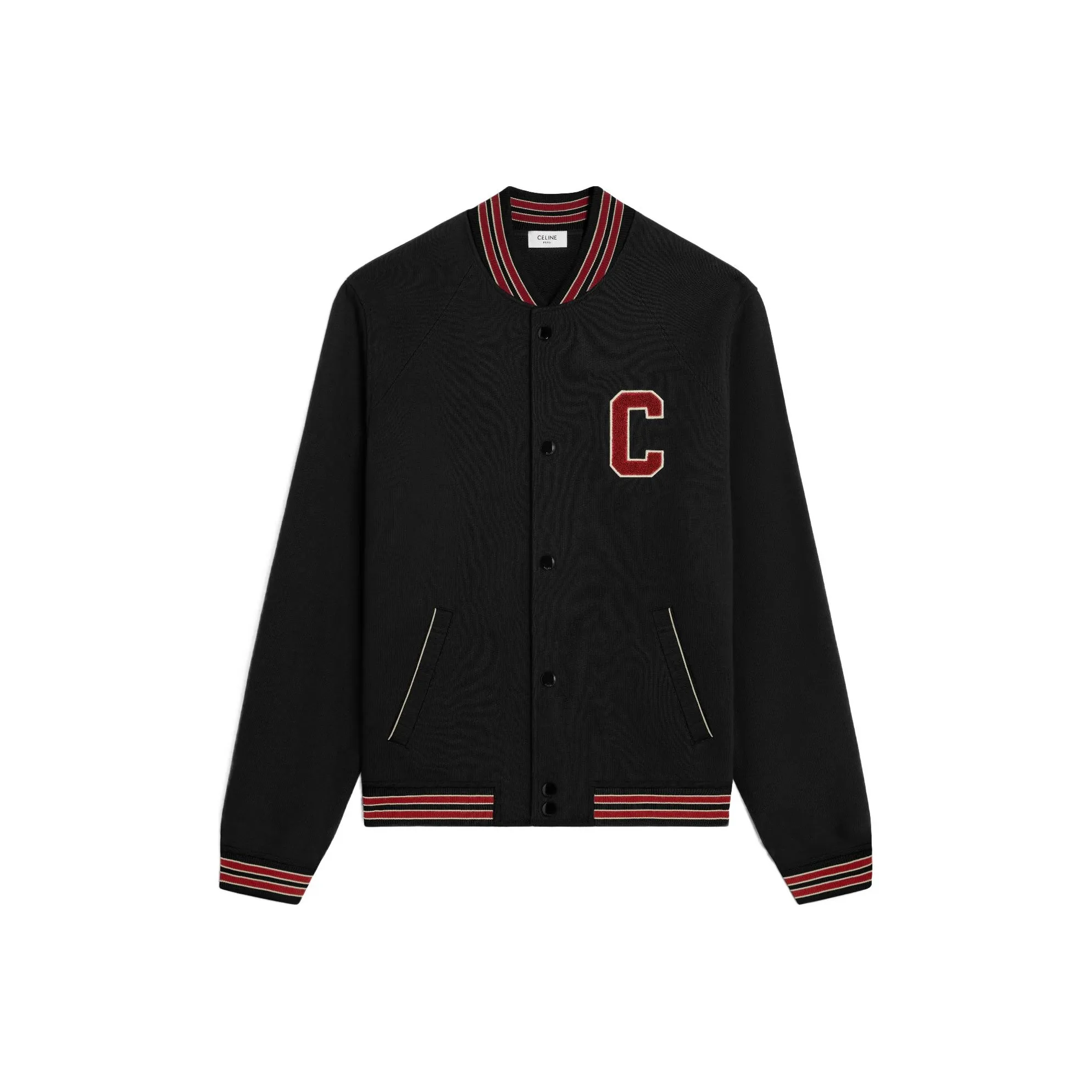 CELINE Paris Teddy Jacket In College Fleece