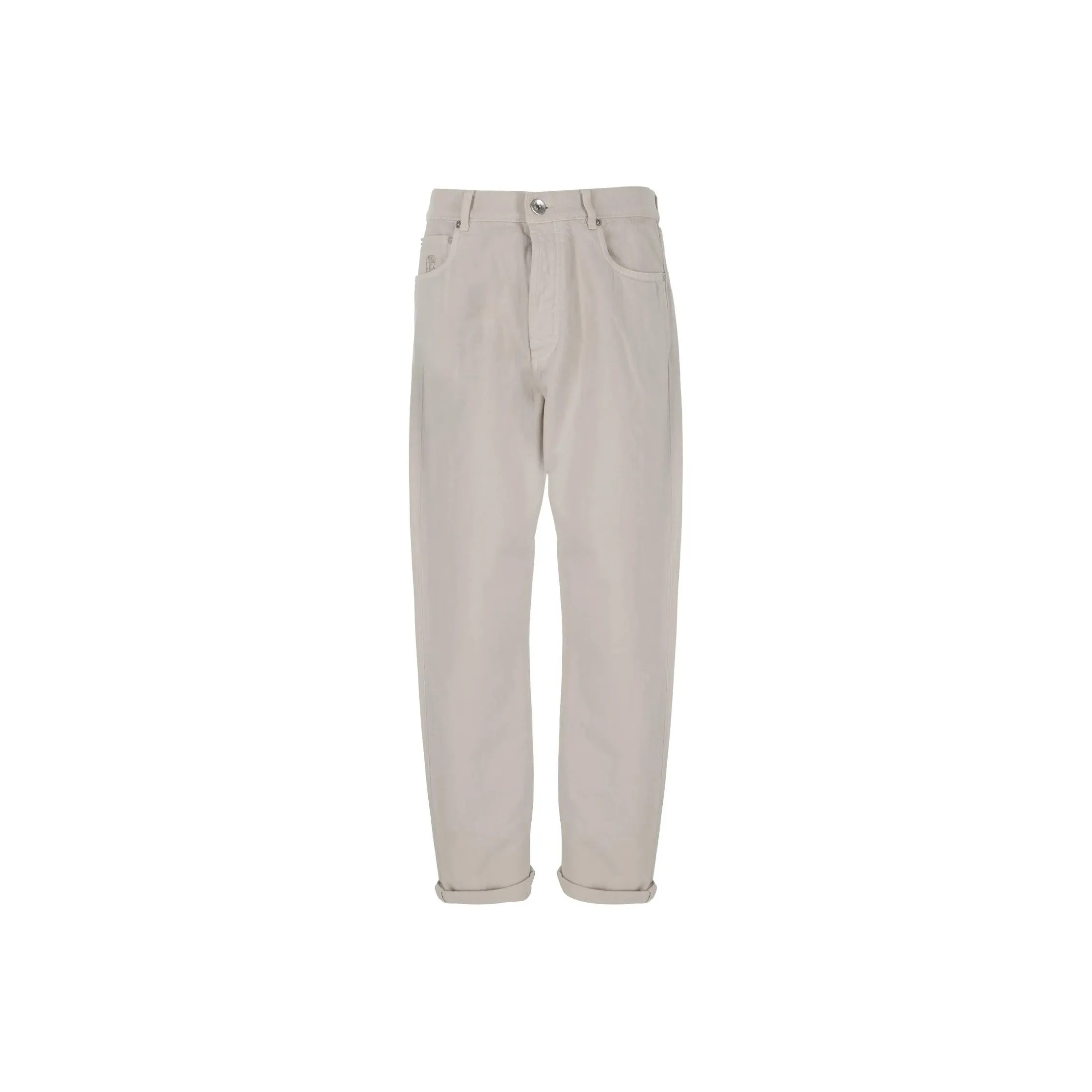 Brunello Cucinelli Straight Leg Turn Up Hem Jeans