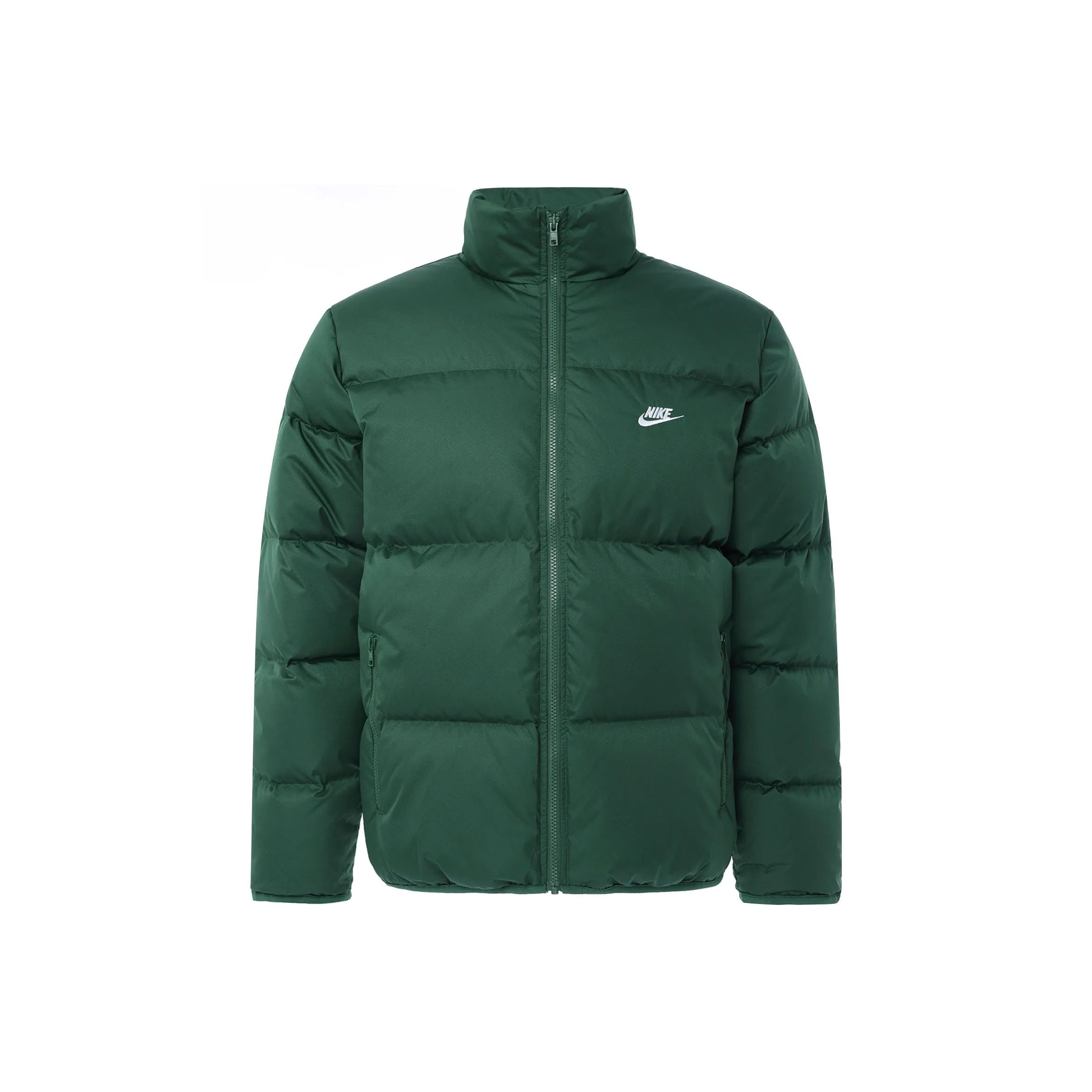 Nike ClubTherma Thermal Jacket Men's Pine Green White Найк КлубТермоФора Мужская Пуховая Куртка Зеленый Белый