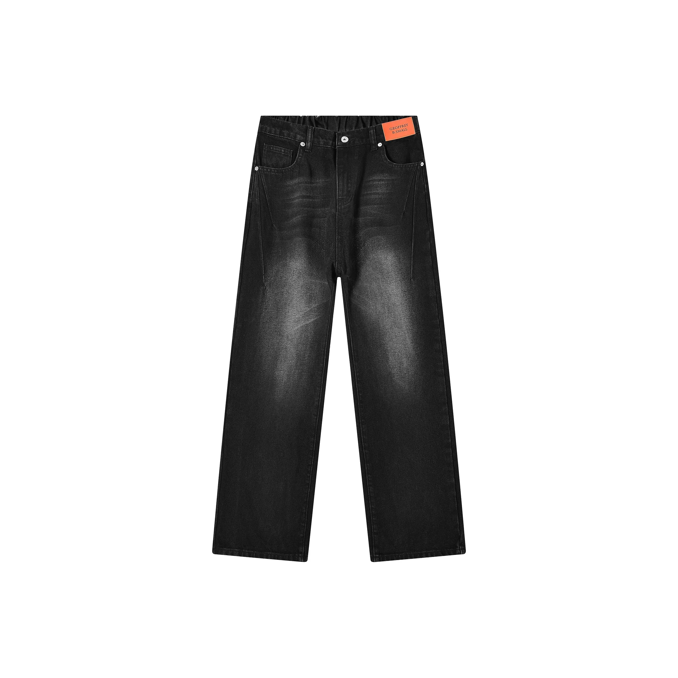 GEOFFREY B. SMALL Джинсы Унисекс Выстиранный Черный