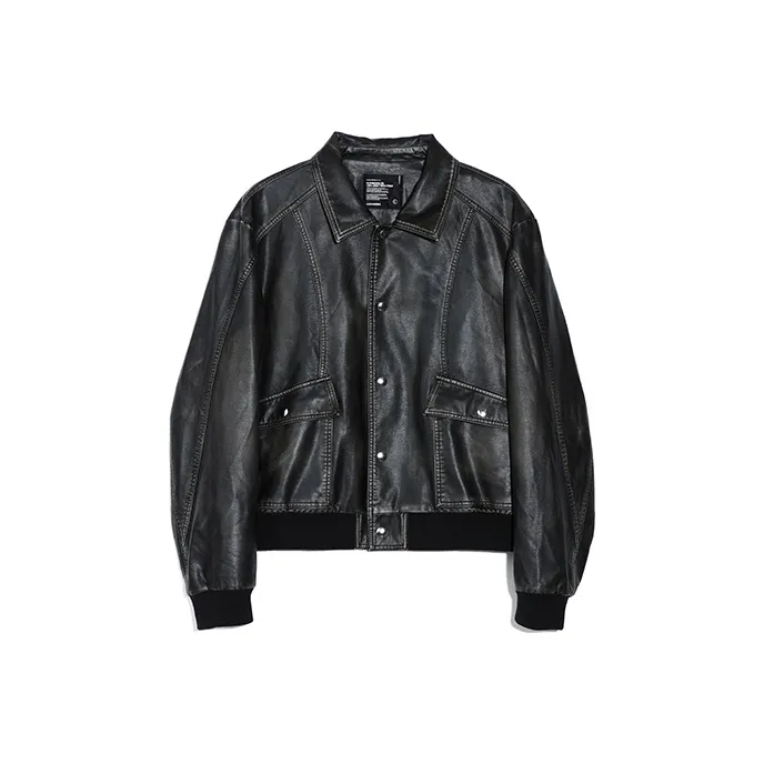 ROARINGWILD ARCH Кожа Куртка Унисекс Черный